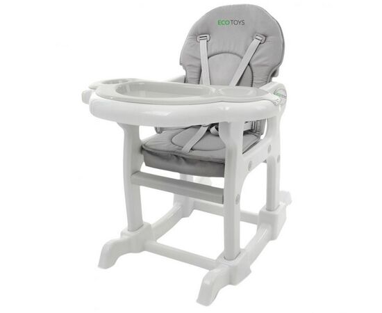 Scaun de masa 3 in 1 Ecotoys HC-223 Gri, Culoare: Gri,poza 5