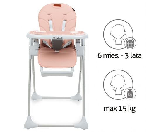 Scaun de masa multifunctional Kidwell BENO Pink, Culoare: Roz,poza 5