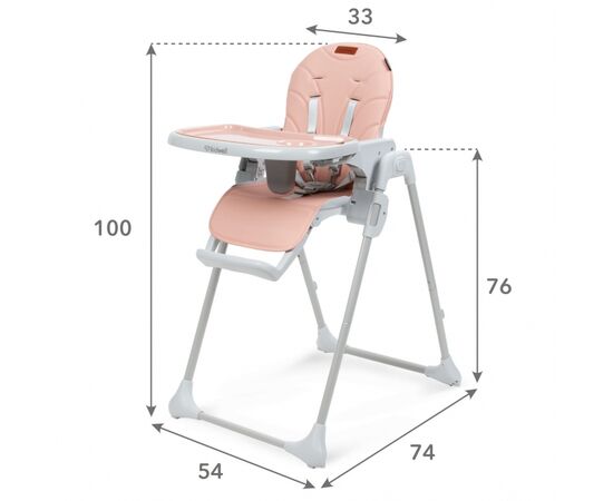 Scaun de masa multifunctional Kidwell BENO Pink, Culoare: Roz,poza 9