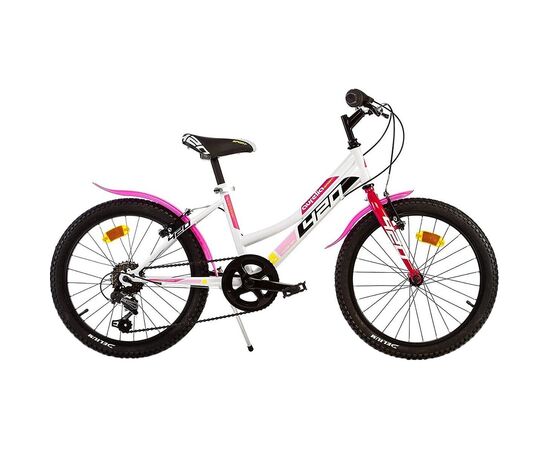 Bicicleta copii Dino Bikes 20' MTB fete Sport alb cu 6 viteze, Culoare: Alb, Dimensiuni: 20 inch