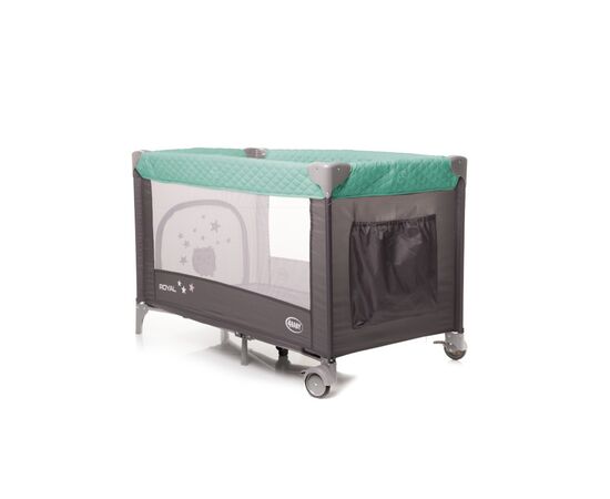 Patut pliabil 4Baby ROYAL Verde, Culoare: Verde, Dimensiuni: 120x60,poza 2