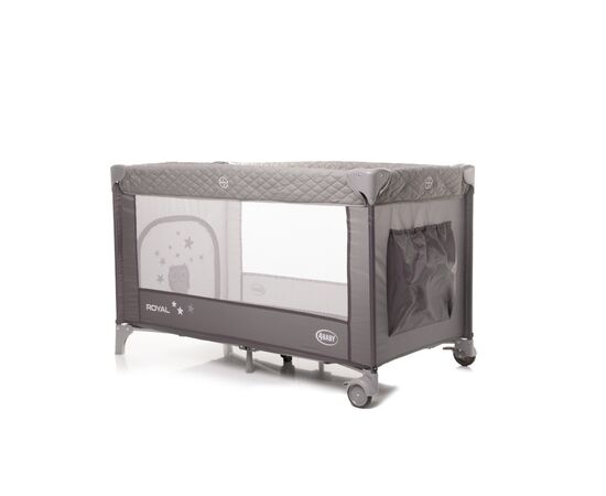 Patut pliabil 4Baby ROYAL Gri, Culoare: Gri, Dimensiuni: 120x60,poza 7