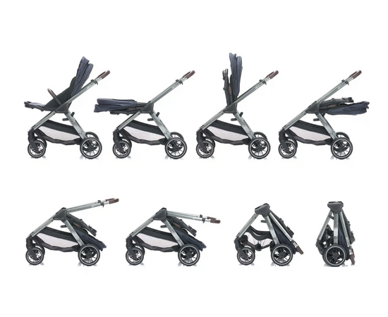 Carucior Puma 2 in 1, Midnight Fillikid, Culoare: Albastru,poza 7