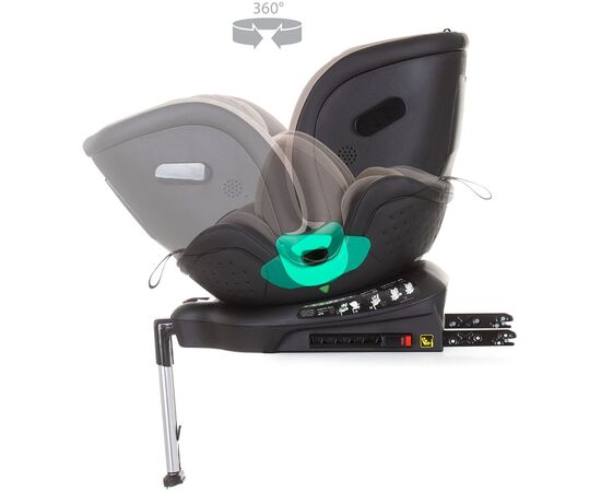 Scaun auto Chipolino Max Safe I-Size 40-150 cm sand cu sistem Isofix, Culoare: Crem, Grupa: 0-36kg (0 luni - 12 ani),poza 7