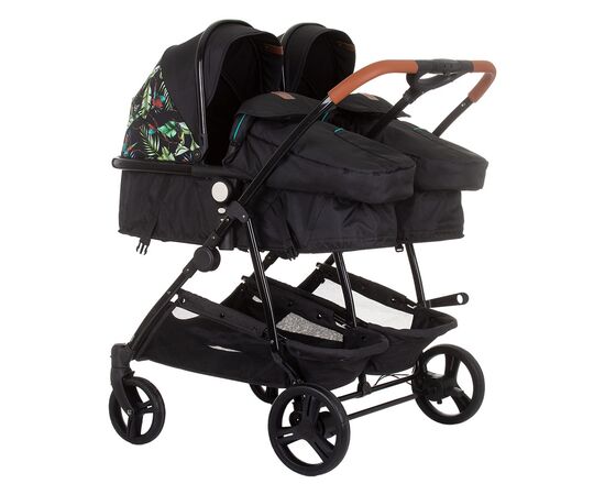 Carucior gemeni Chipolino Duo Smart 2 in 1 exotic, Culoare: Multicolor,poza 2