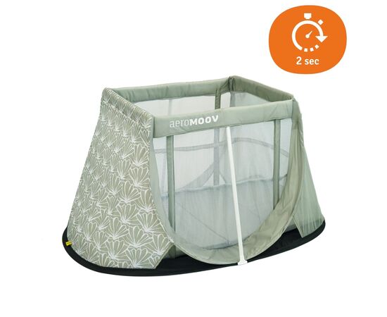Patut Pliant Pop Up Aeromoov, Seashell Olive, Culoare: Verde, Dimensiuni: 120x60,poza 2