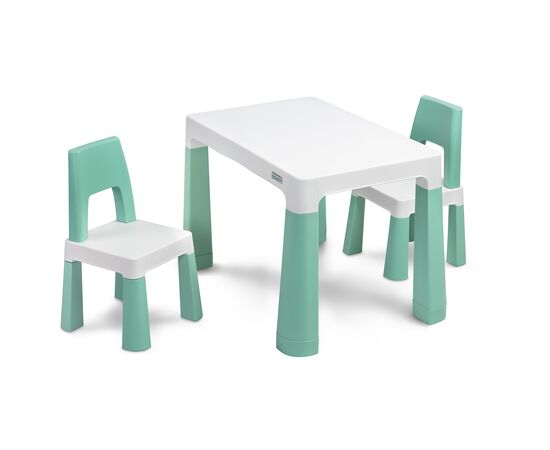 Set masuta cu scaunele pentru copii Toyz MONTI Menta, Culoare: Verde