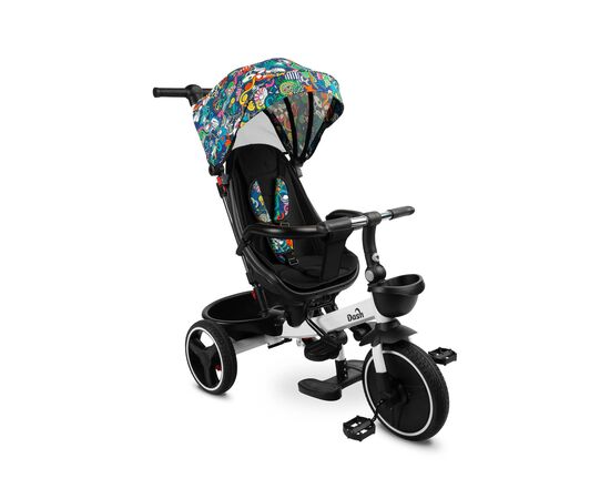 Tricicleta cu maner parental si scaun reversibil Toyz DASH Melanj, Culoare: Multicolor