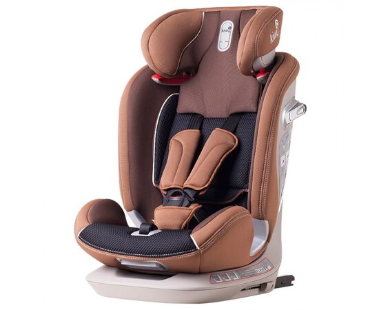 Scaun auto cu isofix si centura Top Tether Alia 9-36 kg, Moka Kiwy, Culoare: Maro, Grupa: 9-36kg (9 luni - 12 ani)