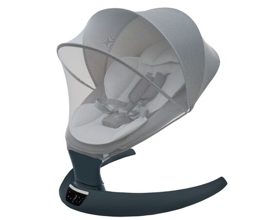 Leagan electric multifunctional pentru bebelusi AppeKids - I-Size - Powder Grey, Culoare: Gri