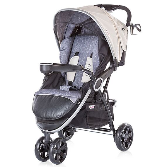 Carucior Aldo beige cu husa de picioare - Chipolino  - ExclusivMAG.ro