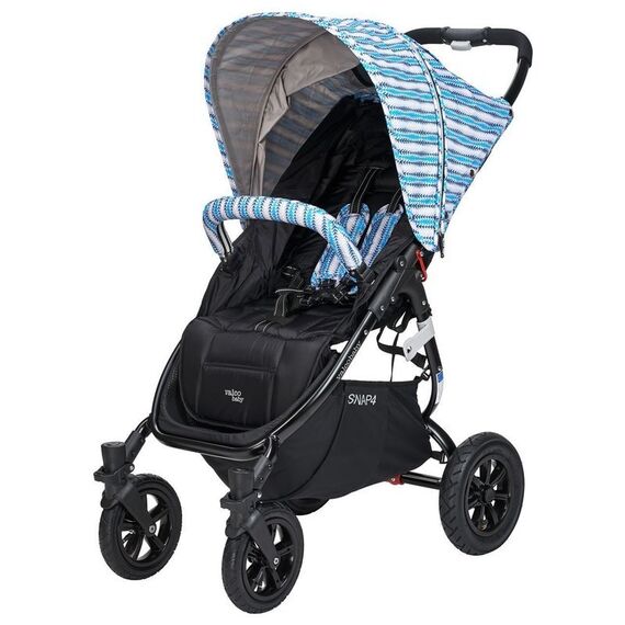 Carucior sport cu roti gonflabile SNAP 4 CZ Edition Blue Stripes - Valco Baby  - ExclusivMAG.ro