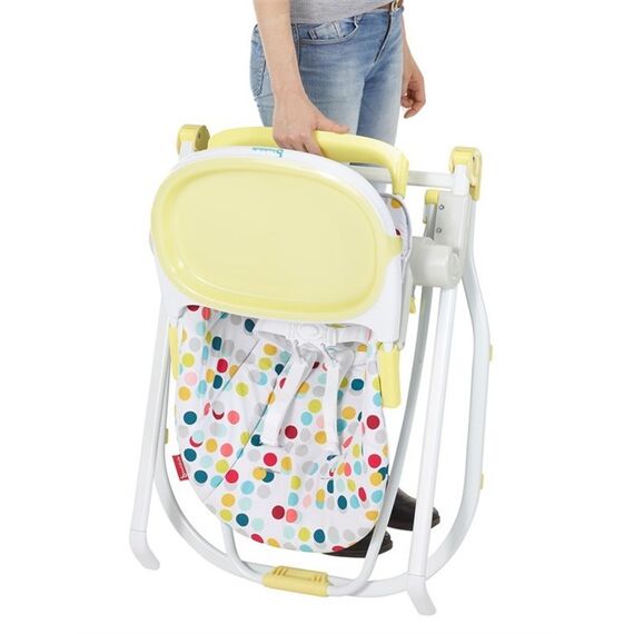 Scaun de masa compact Yellow - Badabulle - poza 6 - ExclusivMAG.ro