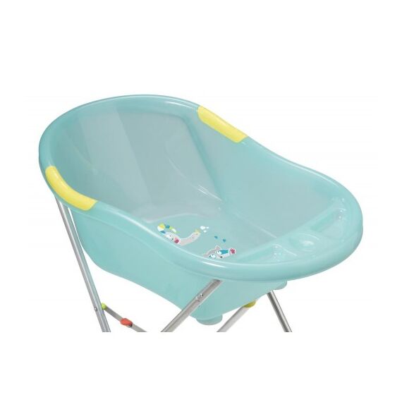 Set cadita ergonomica si suport pentru cadita Fun Blue - Badabulle  - ExclusivMAG.ro