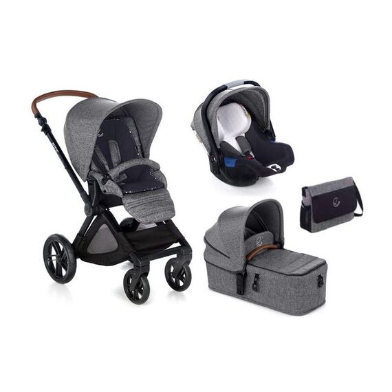 Carucior Muum Micro Koos i-Size Squared Jane, Culoare: Gri/Negru  - ExclusivMAG.ro