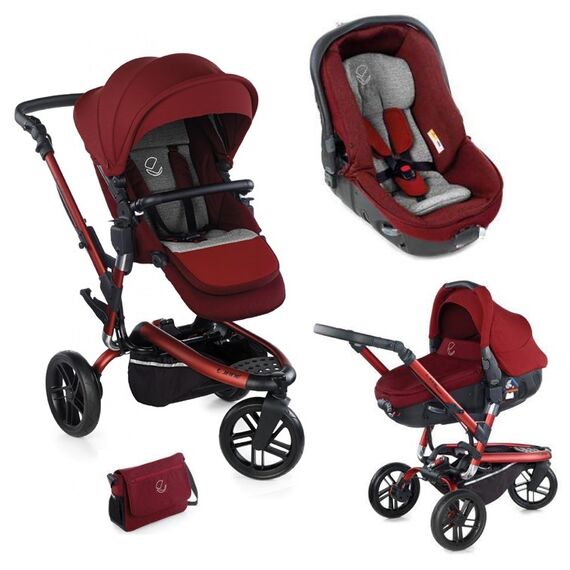 Carucior 3 in 1 Jane Trider Reverse Matrix Light 2 Red Beign, Culoare: Rosu  - ExclusivMAG.ro