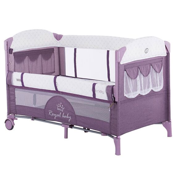 Patut pliabil Chipolino Merida orchid cu laterala culisanta, Culoare: Mov  - ExclusivMAG.ro