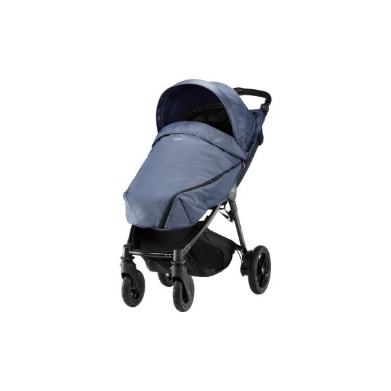 Carucior B-Motion 4 PLUS Blue Denim cu invelitoare Apron Britax  - ExclusivMAG.ro