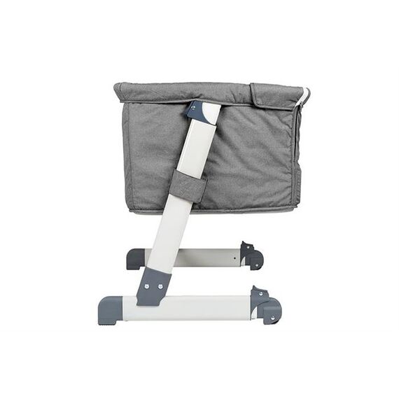 Patut co-sleeper 2 in 1 Together Grey BabyGo, Culoare: Gri, Dimensiuni: 95x65 - poza 3 - ExclusivMAG.ro
