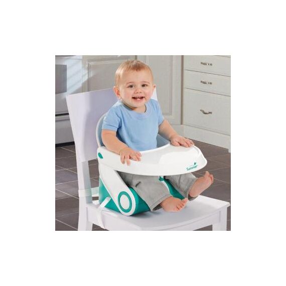 Summer Infant – Booster Sit ’n Style Alb/Turquoise - poza 2 - ExclusivMAG.ro