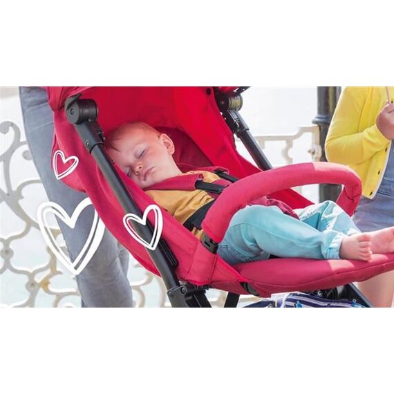 Carucior Joie ultracompact Pact Cranberry - poza 7 - ExclusivMAG.ro