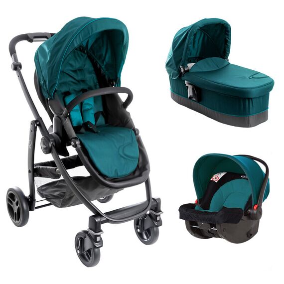 Carucior Evo II 3 in 1 Harbor Blue - Graco  - ExclusivMAG.ro