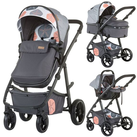 Carucior Chipolino Milo 3 in 1 ash  - ExclusivMAG.ro