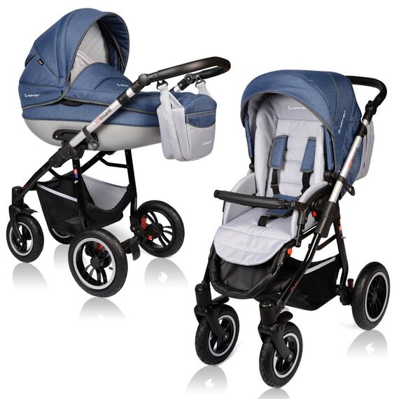 Carucior Vessanti Crooner Prestige 2 In 1 Blue, Culoare: Albastru  - ExclusivMAG.ro