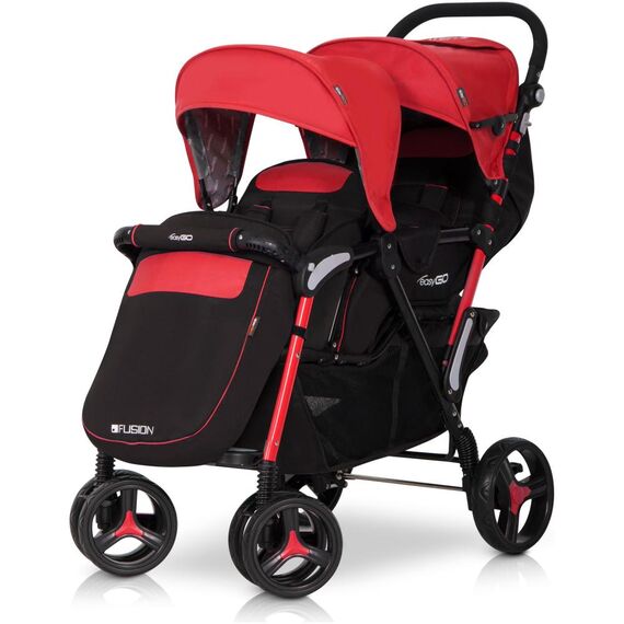 Carucior gemeni Fusion Scarlet - Easy Go  - ExclusivMAG.ro