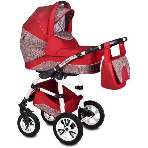 Carucior 3 in 1 Flamingo Easy Drive Red Vessanti, Culoare: Rosu  - ExclusivMAG.ro