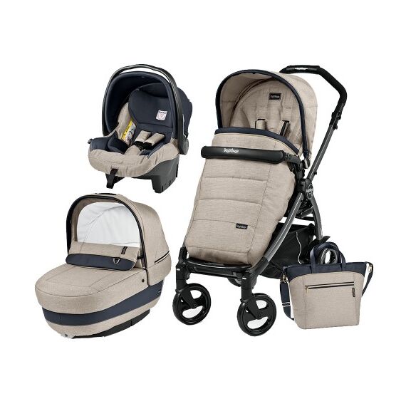 Carucior 3 in 1 Book Plus 51 Black Completo Elite - Peg Perego  - ExclusivMAG.ro