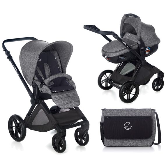 Carucior 3 in 1 Jane Muum Matrix Light 2 Squared, Culoare: Gri/Negru  - ExclusivMAG.ro