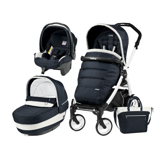 Carucior 3 in 1 Book Plus 51 Black&White Completo Elite - Peg Perego  - ExclusivMAG.ro