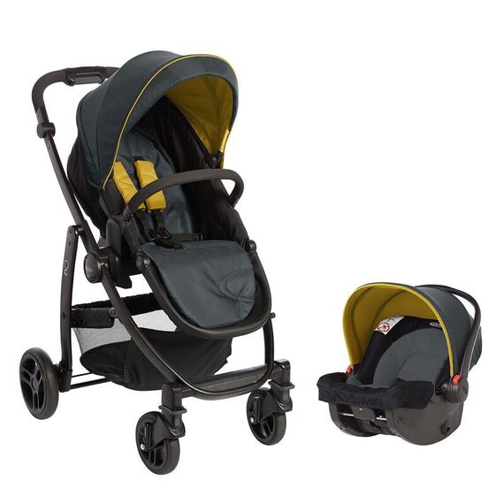 Carucior Evo II TS Gray Yellow - Graco  - ExclusivMAG.ro