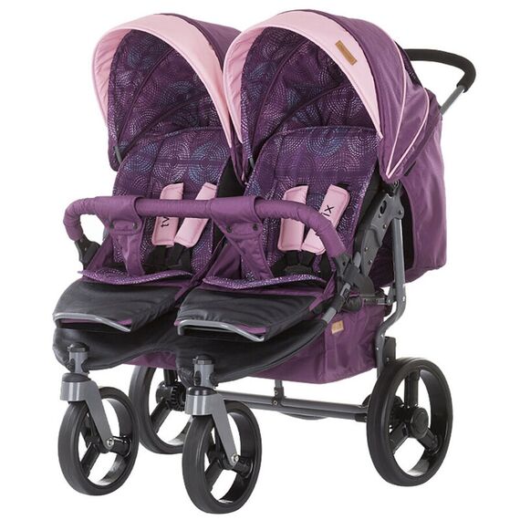 Carucior gemeni Chipolino Twix amethyst, Culoare: Mov  - ExclusivMAG.ro