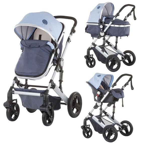 Carucior Chipolino Terra 3 in 1 sky blue  - ExclusivMAG.ro