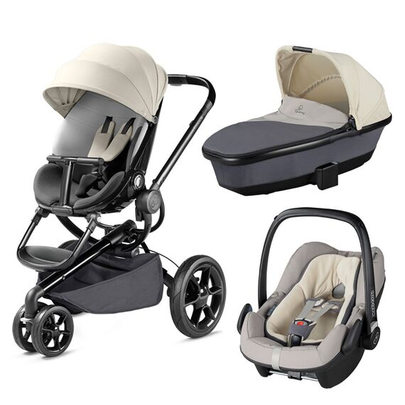 Carucior copii 3 in 1 Moodd Reworked Grey - Quinny  - ExclusivMAG.ro