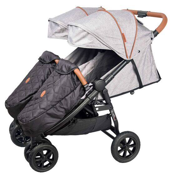 Carucior de gemeni Enzo Twin grey Coletto  - ExclusivMAG.ro
