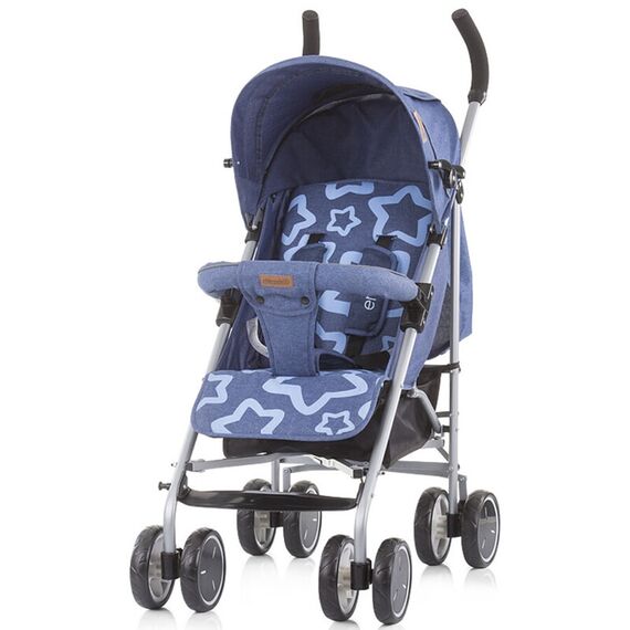 Carucior sport Emoji navy linen - Chipolino  - ExclusivMAG.ro