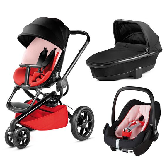 Carucior 3 in 1 Moodd Reworked Red - Quinny  - ExclusivMAG.ro