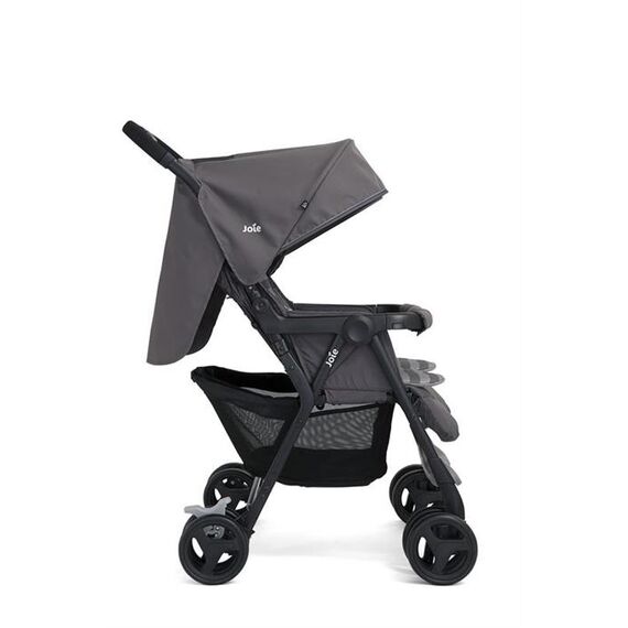 Carucior gemeni Joie Aire Twin Dark Pewter, Culoare: Gri deschis - poza 2 - ExclusivMAG.ro