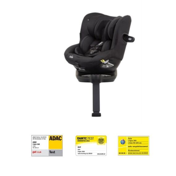 Scaun auto Joie I-Spin 360° Coal, nastere-105 cm - poza 11 - ExclusivMAG.ro