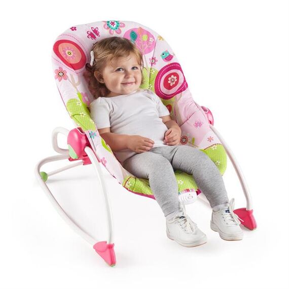 Balansoar cu vibratii 2 in 1 Raspberry Garden Bright Starts - poza 3 - ExclusivMAG.ro