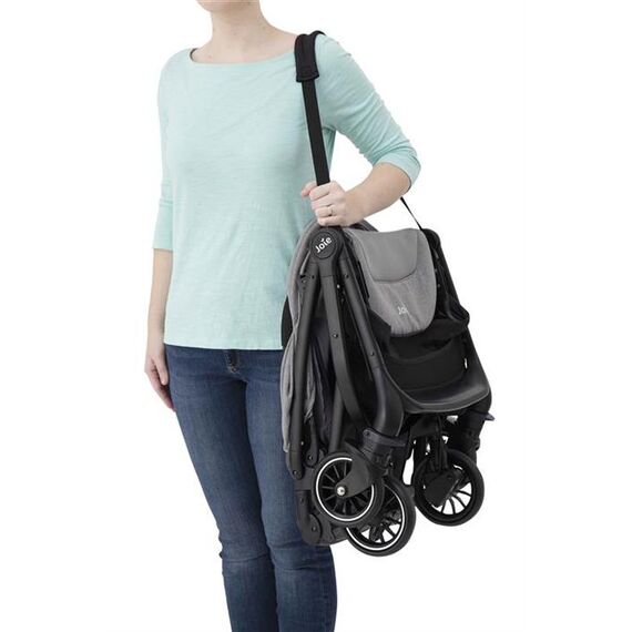 Carucior Joie ultracompact Tourist Gray Flannel, Culoare: Gri - poza 7 - ExclusivMAG.ro