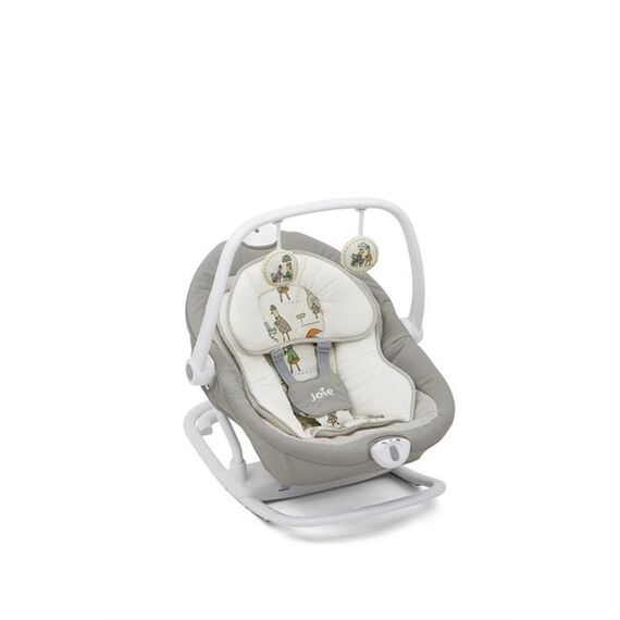 Leagan si balansoar rotativ Joie Sansa 2 in 1 In The Rain, Culoare: Crem - poza 2 - ExclusivMAG.ro