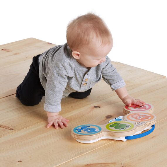 Jucarie muzicala de lemn Hape Magic Touch Drum™ Baby Einstein - poza 2 - ExclusivMAG.ro