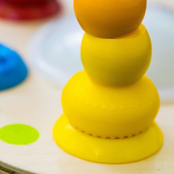 Jucarie cu bile din lemn Hape Color Mixer Baby Einstein - poza 3 - ExclusivMAG.ro