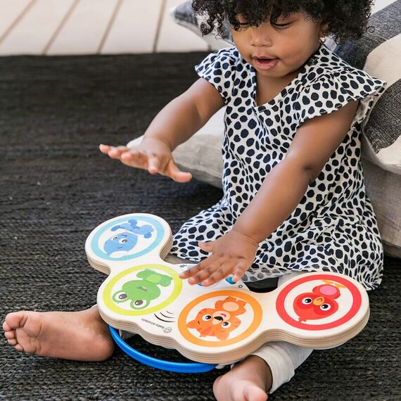 Jucarie muzicala de lemn Hape Magic Touch Drum™ Baby Einstein - poza 3 - ExclusivMAG.ro