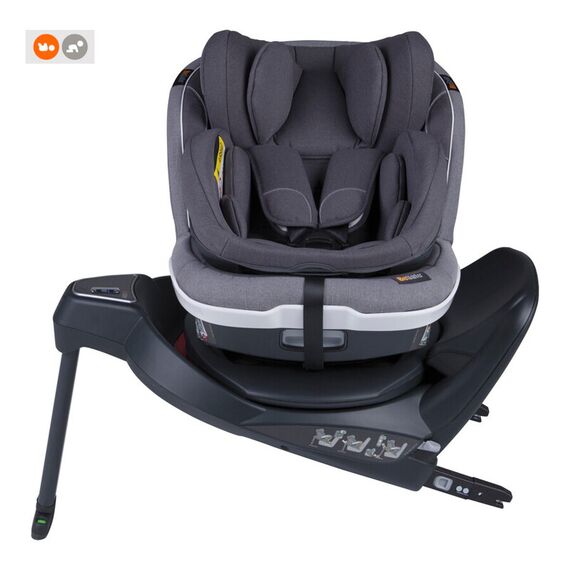 Scaun auto BeSafe iZi Twist B i-Size (0-4 ani) Metallic Mélange, Culoare: Gri, Grupa: 0-18kg (0 luni - 4 ani)  - ExclusivMAG.ro