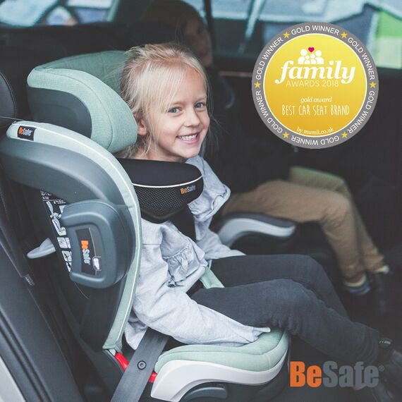 Scaun auto BeSafe iZi Flex Fix i-Size Sea Green Mélange, Culoare: Verde, Grupa: 15-36kg (4 ani - 12 ani) - poza 4 - ExclusivMAG.ro